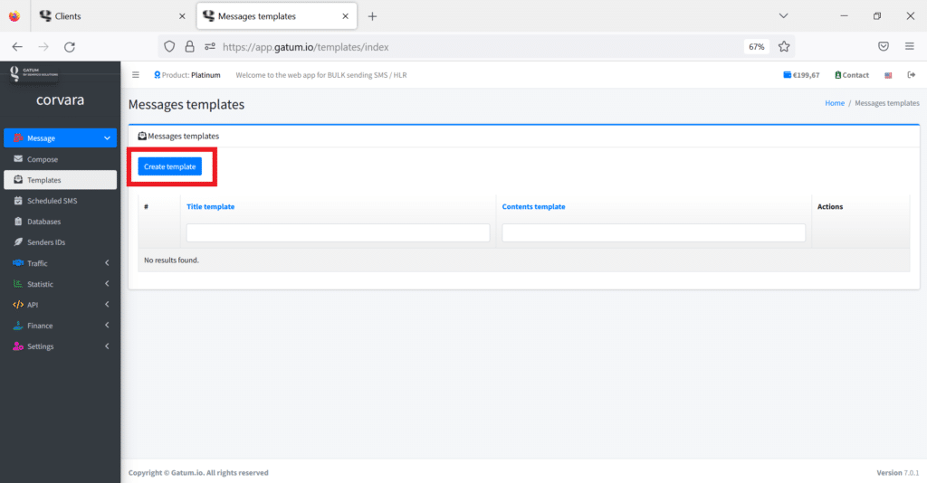 create-sms-template