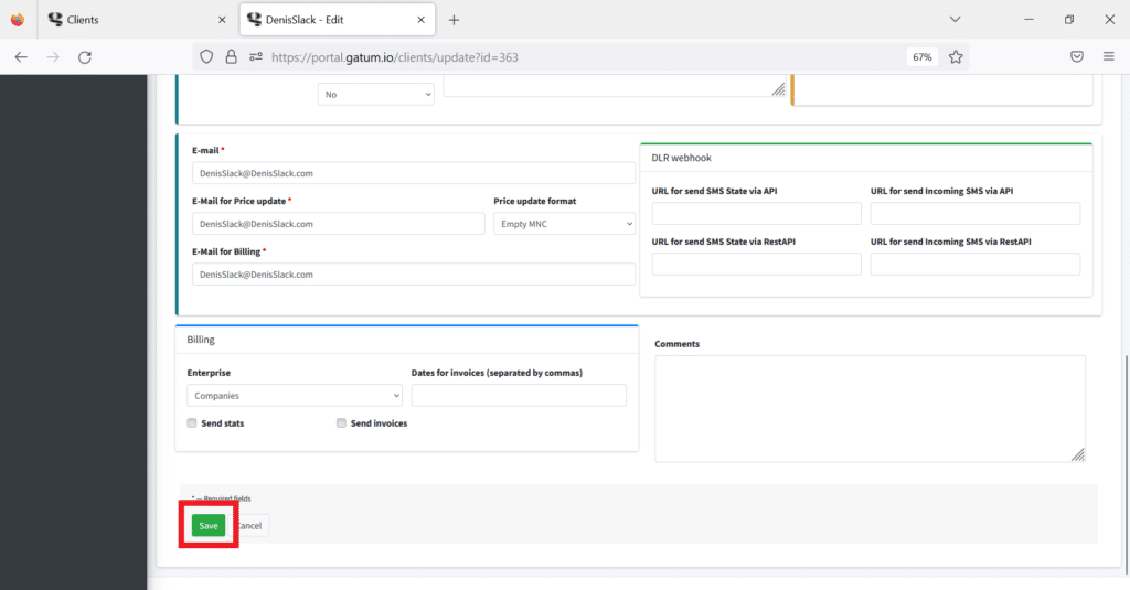 saving-report-sending-settings